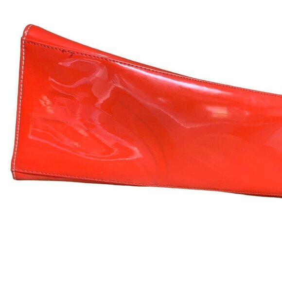 Anne Klein Mix Media Stripe/Denim/Leather Graphic Print Tote Handbag 250G - Picture 5 of 12